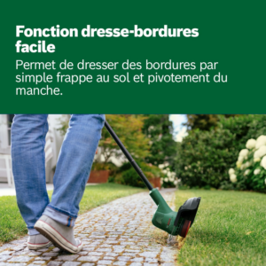 Bosch EasyGrassCut 18V-26 - mode dresse bordures